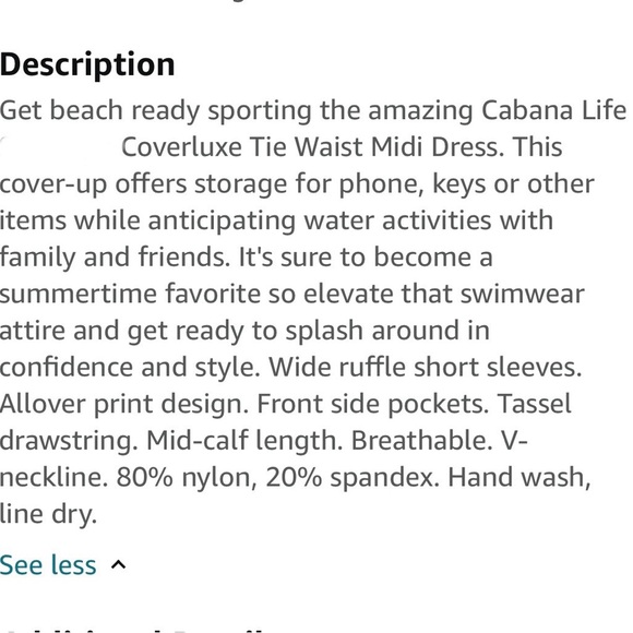 Cabana Life Cayman Cover Luxe Tie waist Midi Dress - Picture 15 of 16